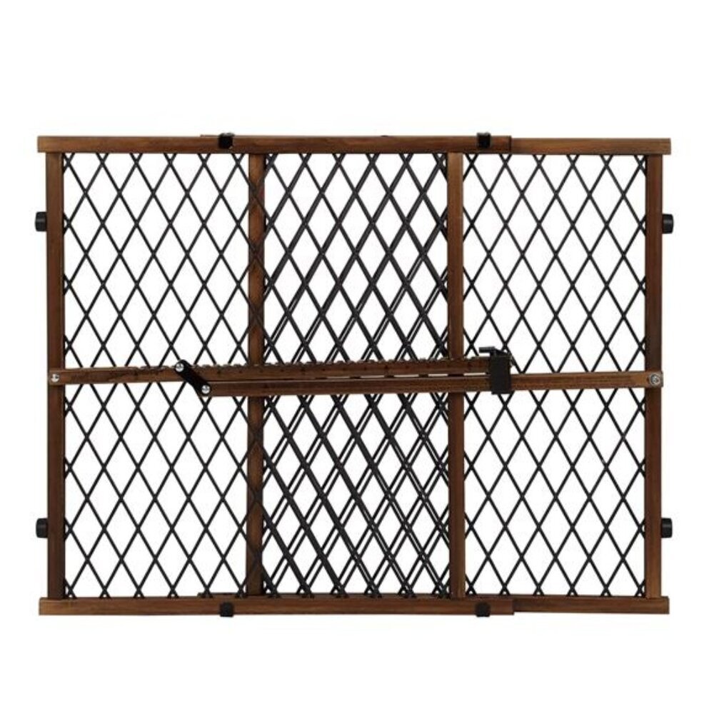 Position & Lock Baby Gate, Pressure-Mounted, Farmhouse Collection